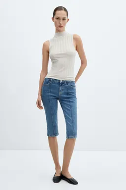 Top canalé cuello alto de Mango en Tops para argentina