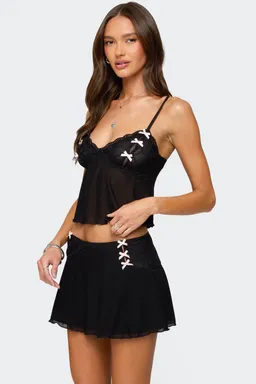 Musculosa dona encaje mesh de Edikted en Tops para argentina