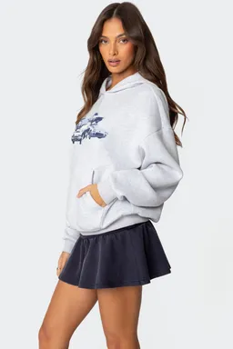 Buzo con capucha retro rides de Edikted en Buzos y Sweaters para argentina