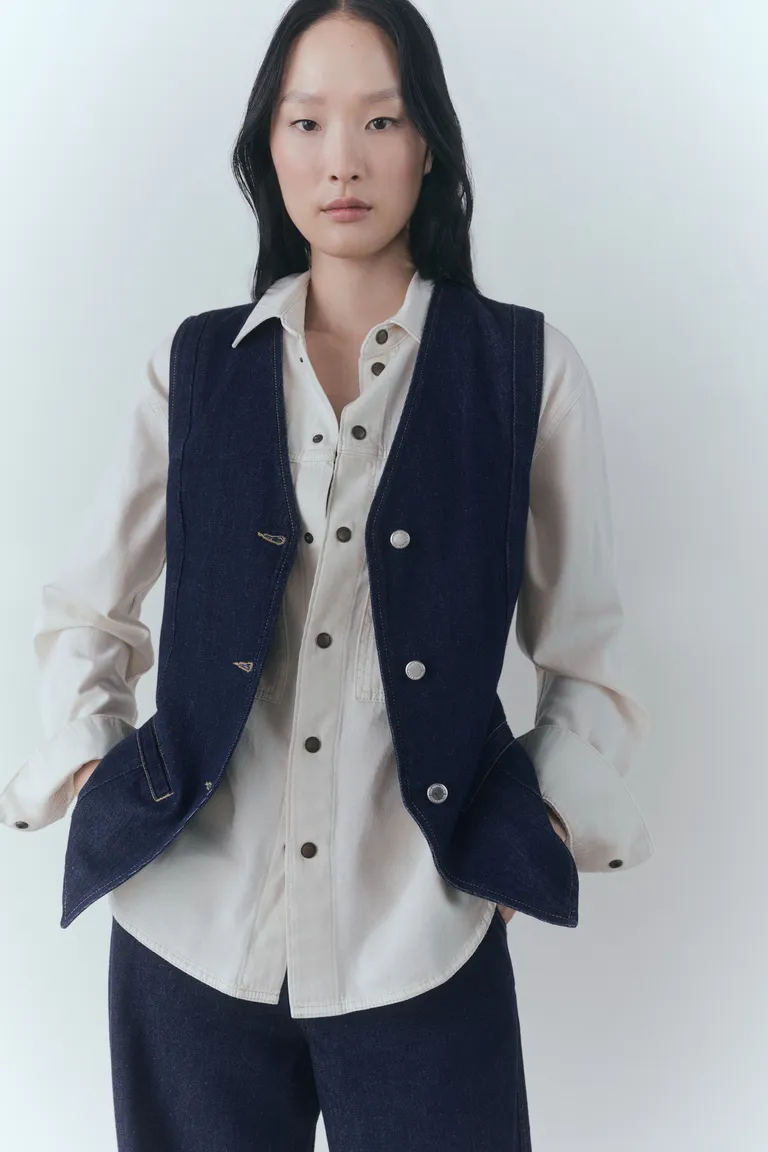 Chaleco denim rinse wash de Mango en Chalecos para argentina