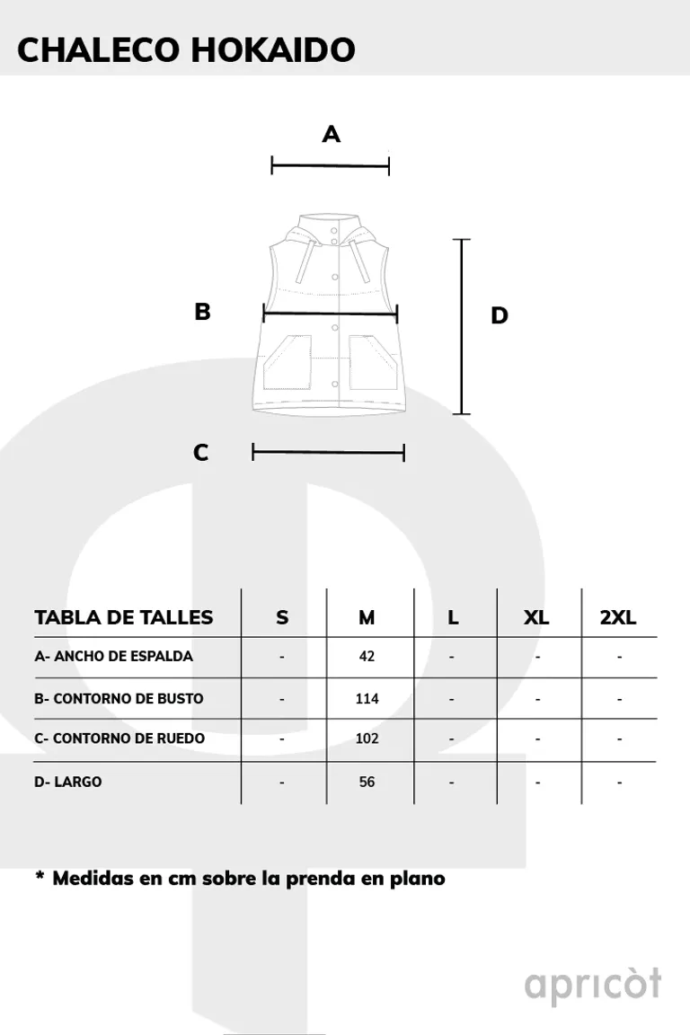 Chaleco hokaido de diseño contemporáneo para mujer de Apricot en Chalecos para argentina
