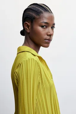 Camisa fruncida estampada de Mango en Camisas para argentina