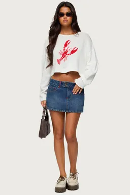 Top tejido oversized lobster babe de Edikted en Tops para argentina