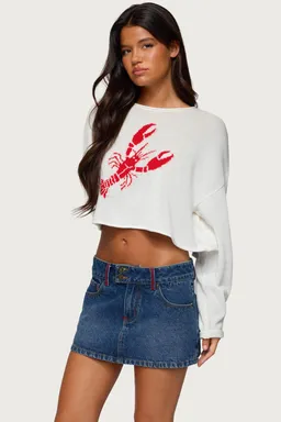 Top tejido oversized lobster babe de Edikted en Tops para argentina