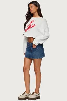 Top tejido oversized lobster babe de Edikted en Tops para argentina
