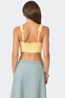 Corset corto ojalillos de Edikted en Tops para argentina