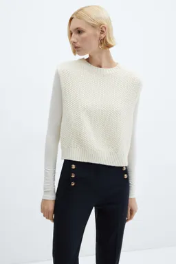 Pantalón crop con botones de Mango en Pantalones para argentina