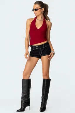 Top halter rhett asimétrico de Edikted en Tops para argentina