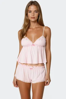 Musculosa babydoll textura gofre de Edikted en Pijamas y Sleepwear para argentina