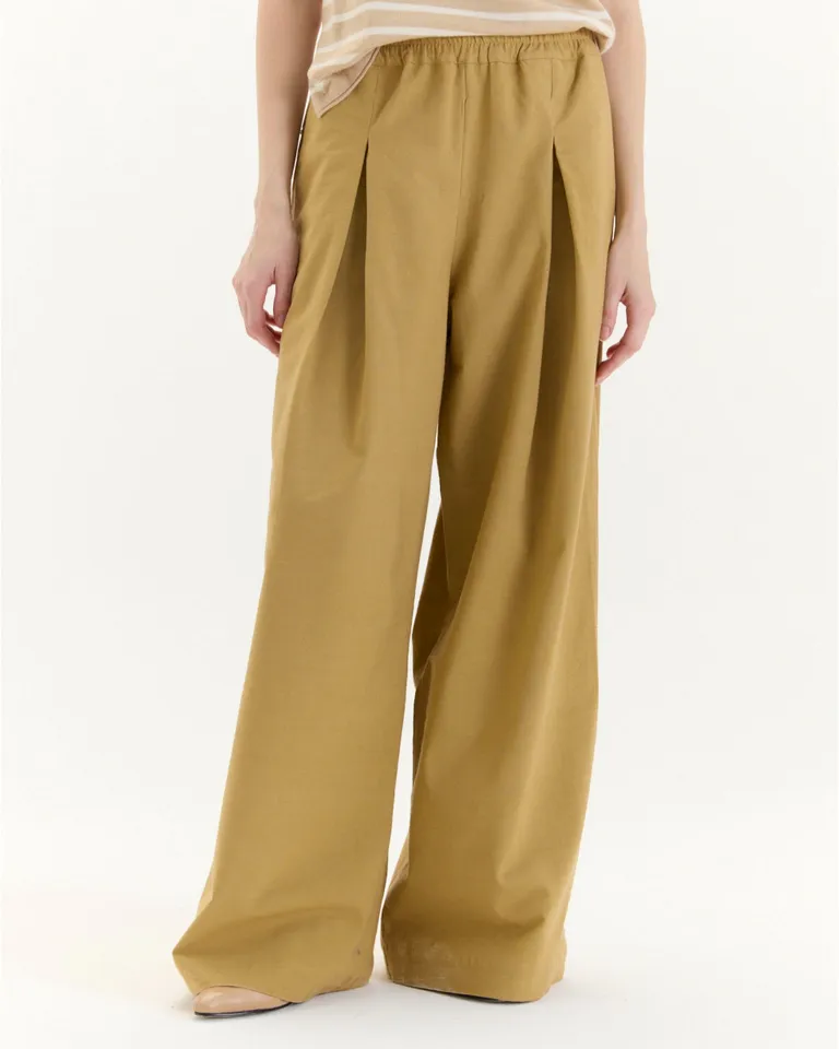 Pantalón ancho de corte relajado en tono rosa pastel de Blue Sheep en Pantalones para argentina