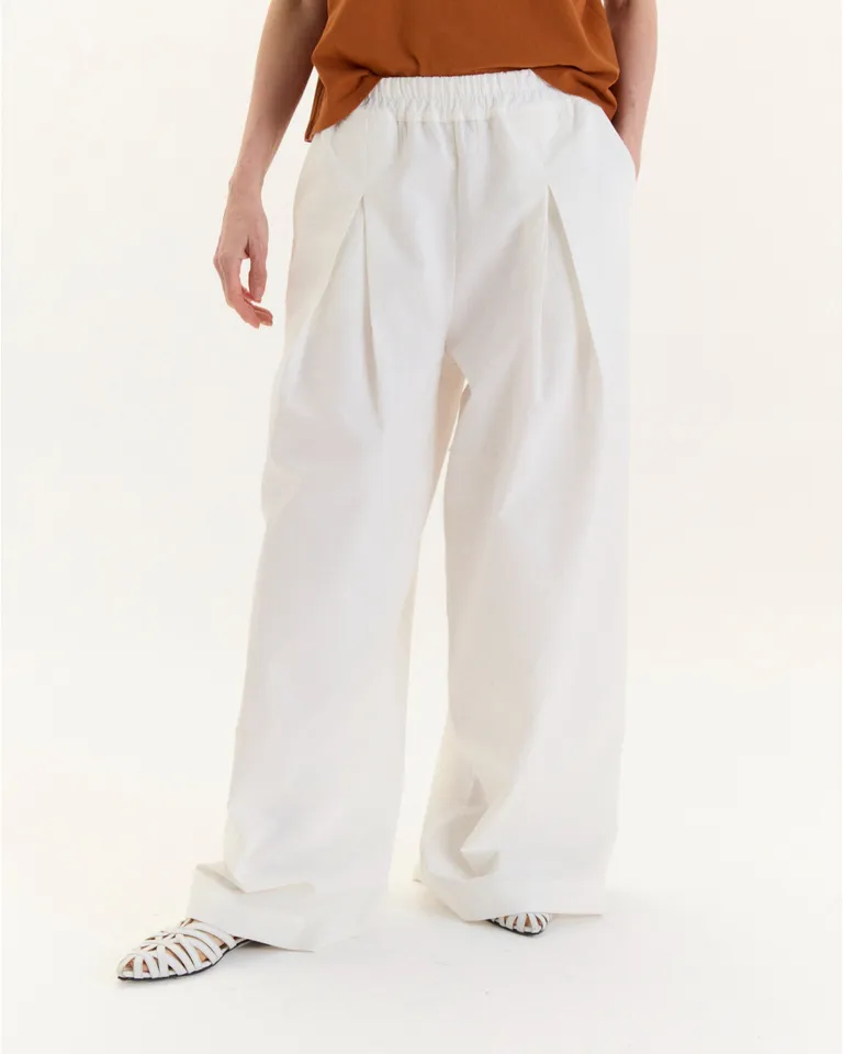 Pantalón ancho de corte relajado en tono rosa pastel de Blue Sheep en Pantalones para argentina