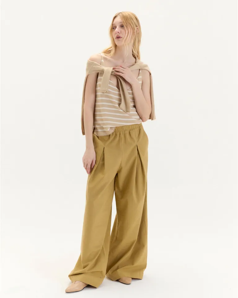 Pantalón ancho de corte relajado en tono rosa pastel de Blue Sheep en Pantalones para argentina