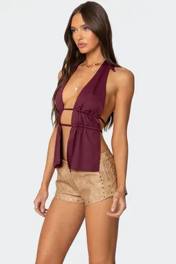 Top nikole halter espalda descubierta de Edikted en Tops para argentina