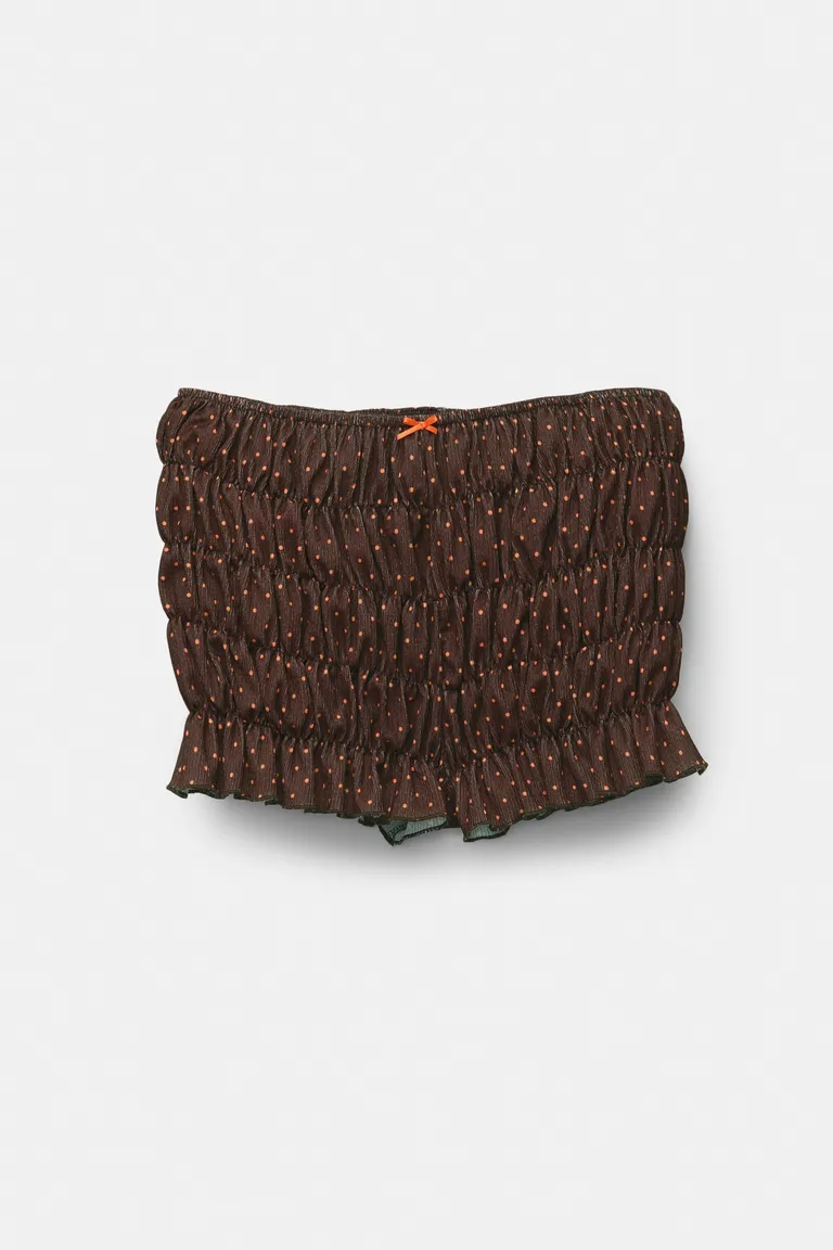 Short con frunces y lunares de Pull&Bear en Shorts para argentina