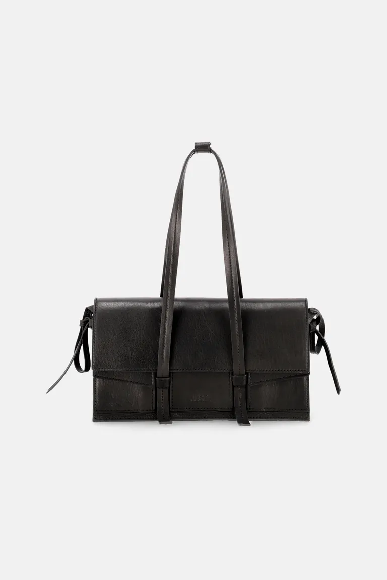 Cartera Cargo Negra con Bolsillos y Cierre Magnético de Justaosadia en Bolsos y Carteras para argentina