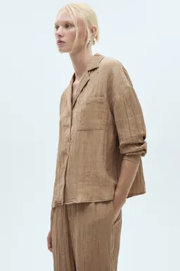 Camisa texturizada con bolsillo de Mango en Camisas para argentina