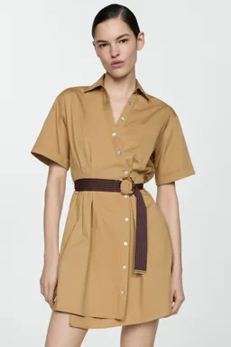 Vestido camisero con cinturón de Mango en Camisas para argentina