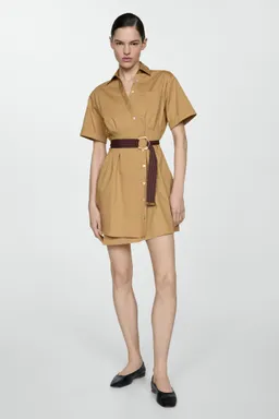 Vestido camisero con cinturón de Mango en Camisas para argentina