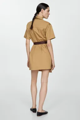 Vestido camisero con cinturón de Mango en Camisas para argentina