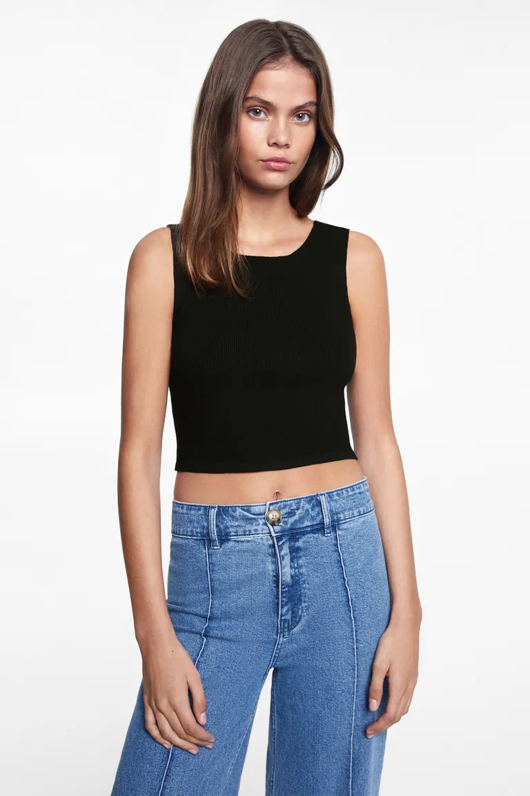Top punto con nudo de Mango Teen en Tops para argentina