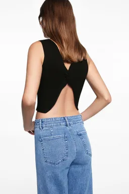 Top punto con nudo de Mango Teen en Tops para argentina