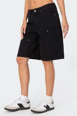 Bermudas jacqui tiro bajo denim de Edikted en Shorts para argentina