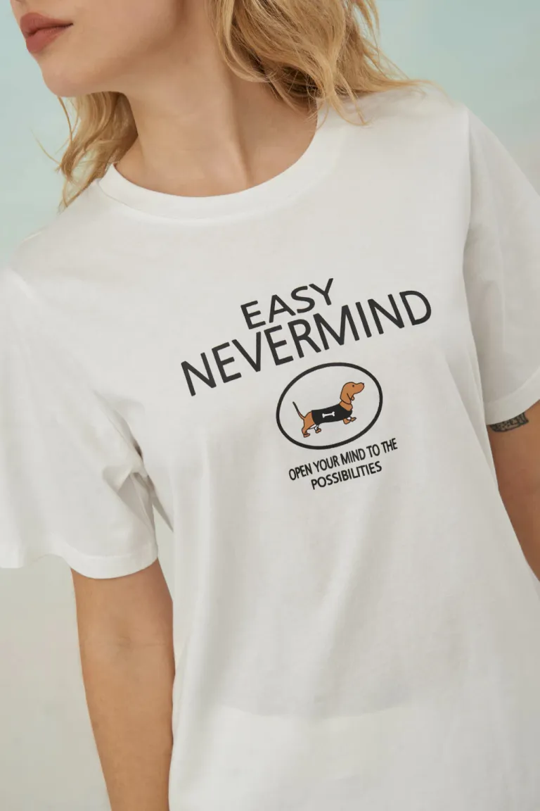 Remera informal con estampado gráfico para mujer de Apricot en Remeras para argentina