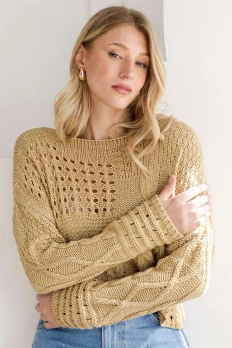 Sweater Tramado Multiuso de Hesed en Buzos y Sweaters para argentina