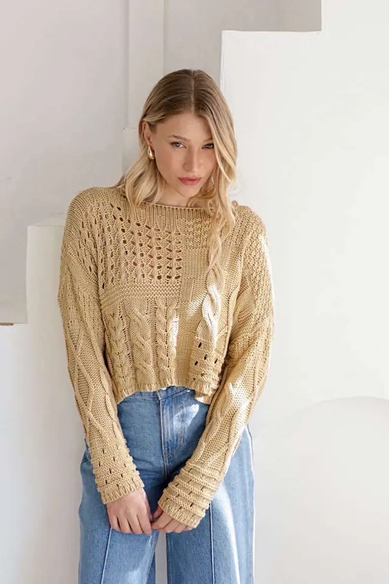 Sweater Tramado Multiuso de Hesed en Buzos y Sweaters para argentina