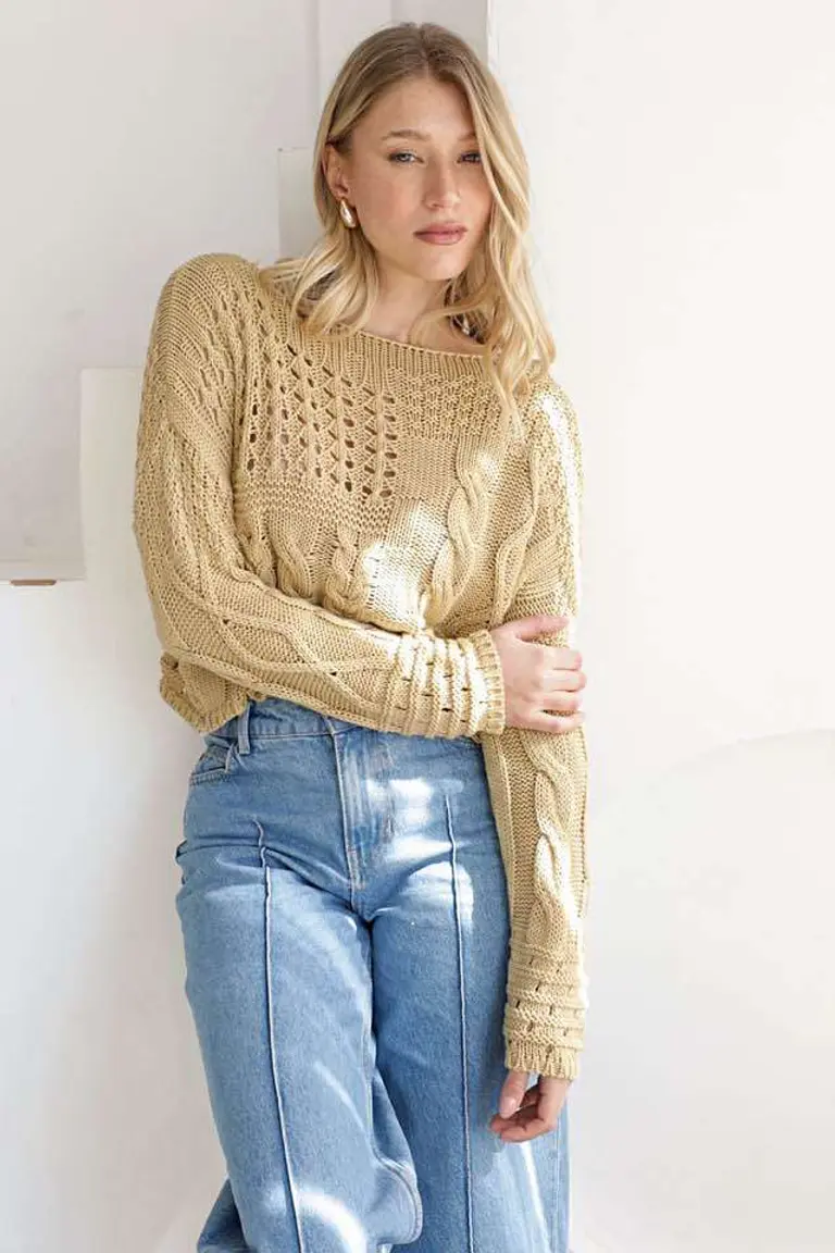 Sweater Tramado Multiuso de Hesed en Buzos y Sweaters para argentina