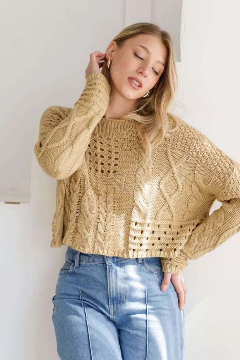 Sweater Tramado Multiuso de Hesed en Buzos y Sweaters para argentina