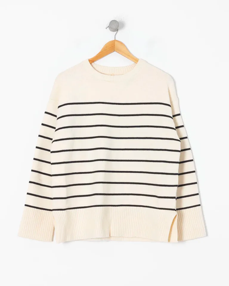 Suéter rayado de tela suave y cómoda para mujer de Sky en Buzos y Sweaters para argentina