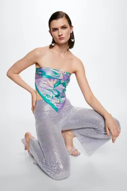 Pantalón lentejuelas de Mango en Pantalones para argentina