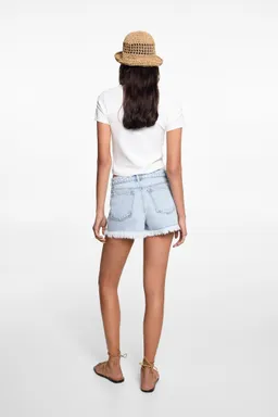 Shorts jean deshilachados de Mango Teen en Shorts para argentina