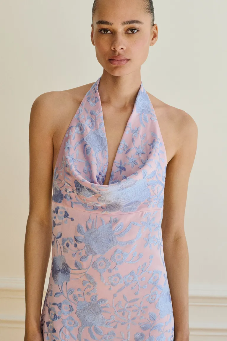 Vestido asimétrico bordados flecos de Mango en Vestidos para argentina
