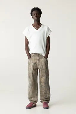 Pantalón baggy estampado de Pull&Bear en Pantalones para argentina