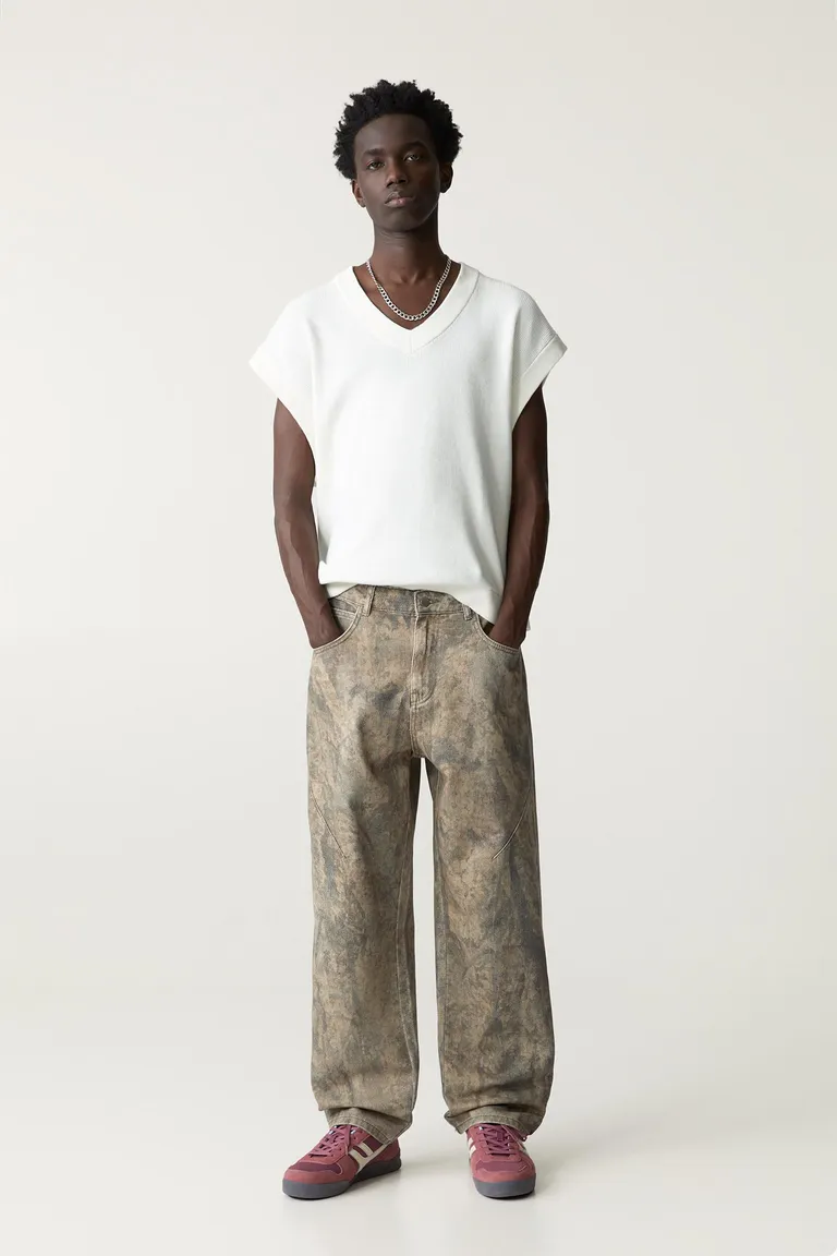 Pantalón baggy estampado de Pull&Bear en Pantalones para argentina