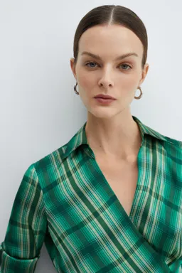 Vestido con lazo cuadros de Mango en Vestidos para argentina