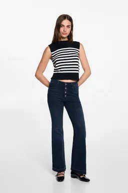 Jeans flare con botones de Mango Teen en Pantalones para argentina