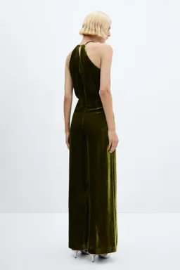 Mono terciopelo cuello halter de Mango en Monos para argentina