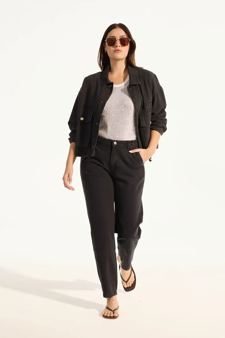 Pantalón de corte holgado y silueta slouchy con bolsillos laterales y en la espalda de Portsaid en Pantalones para argentina