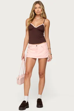 Musculosa ruelle detalle volados de Edikted en Tops para argentina