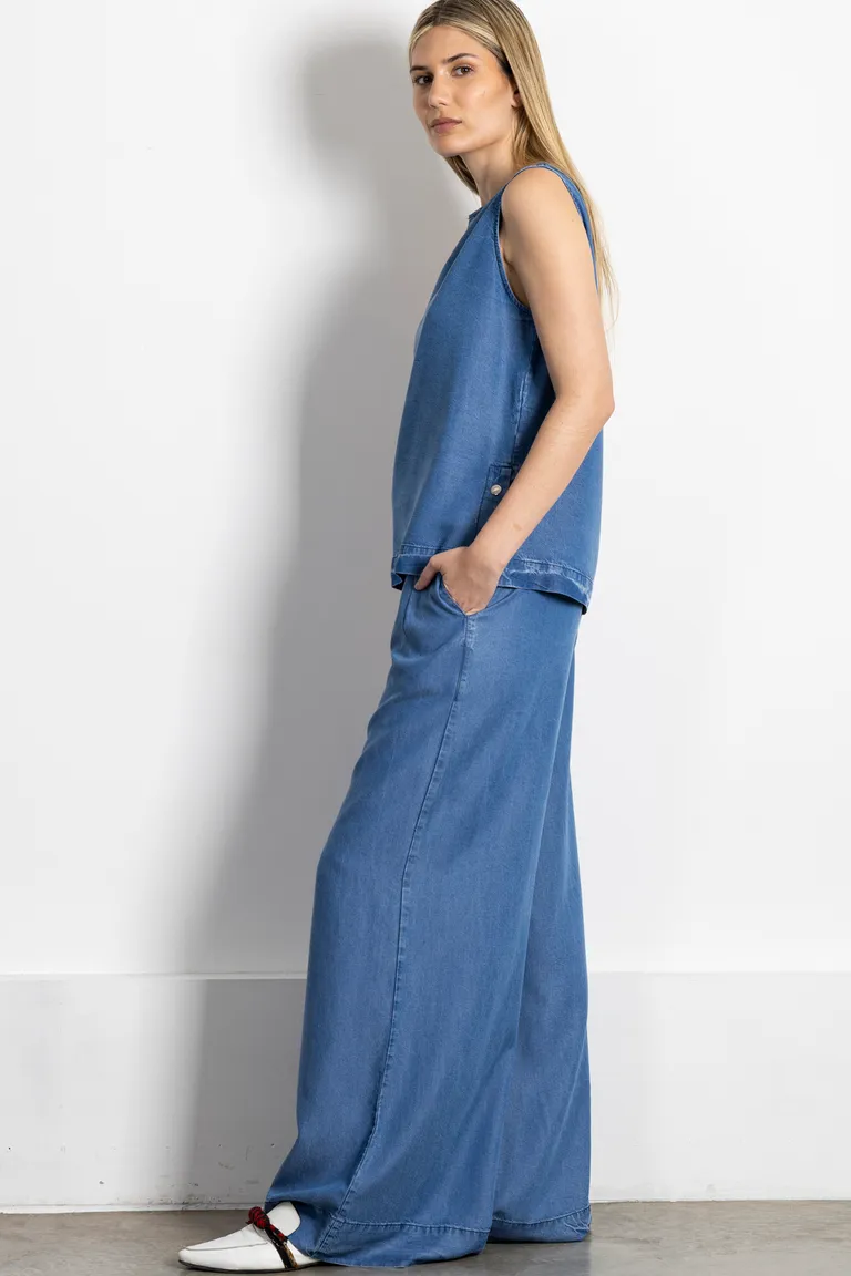 Blusa musculosa en tencel con abertura lateral de Kill en Blusas para argentina