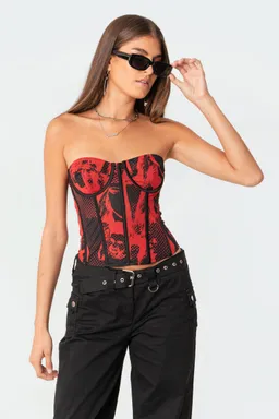 Top corset aly mesh de Edikted en Tops para argentina