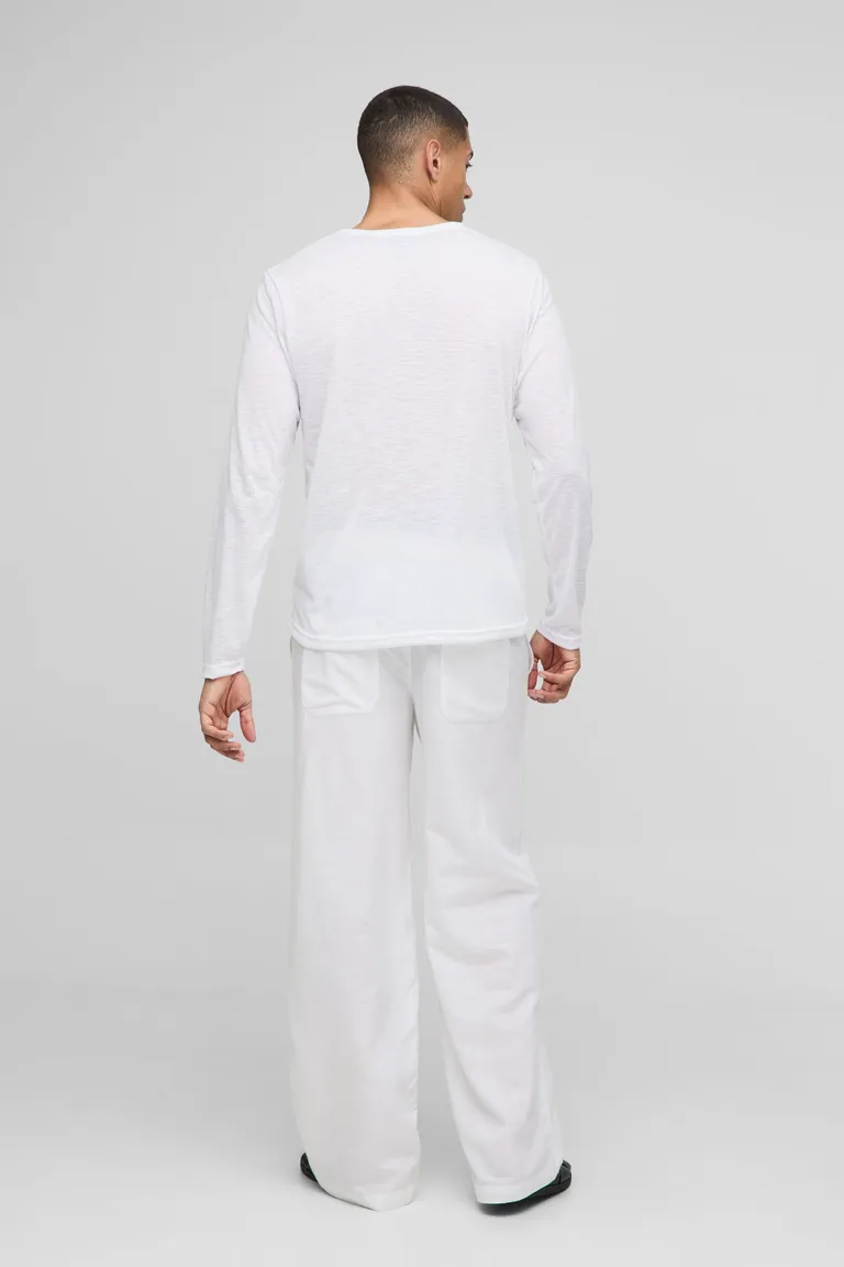 Remera henley manga larga regular de Boohooman en Remeras y Polos para argentina