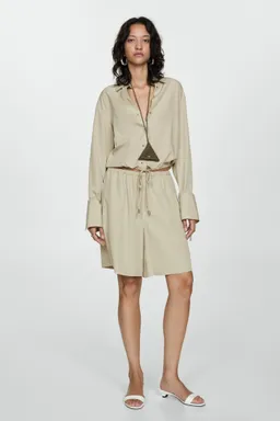 Camisa lyocell con lazo de Mango en Camisas para argentina