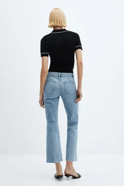 Jeans flare crop bolsillos de Mango en Pantalones para argentina