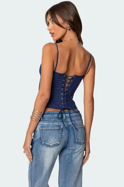 Corset avena con encaje de Edikted en Ropa Interior y Medias para argentina