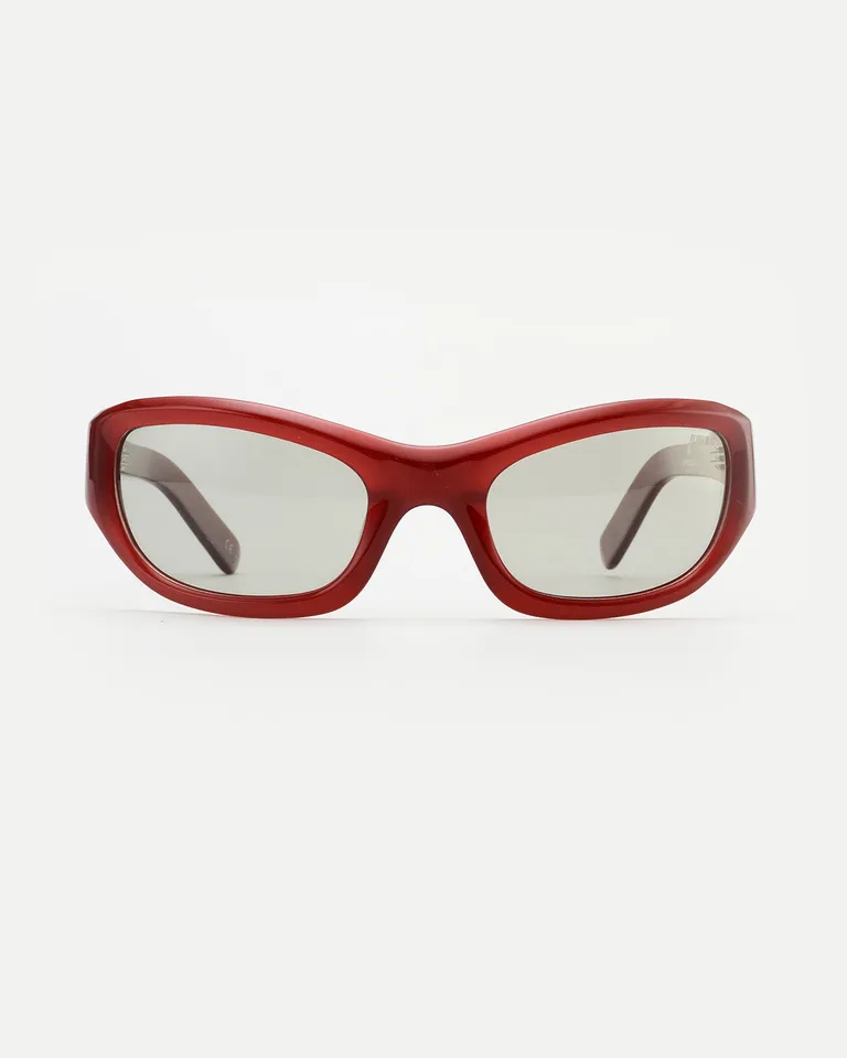 Gafas de acetato rojo con lentes polarizadas y protección UV de Ay Not Dead en Anteojos para argentina
