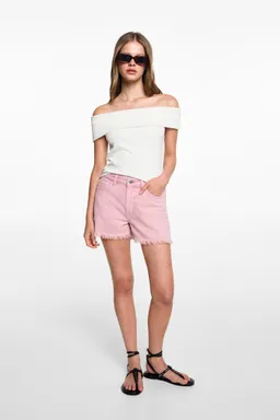Top hombros descubiertos canalé de Mango Teen en Tops para argentina